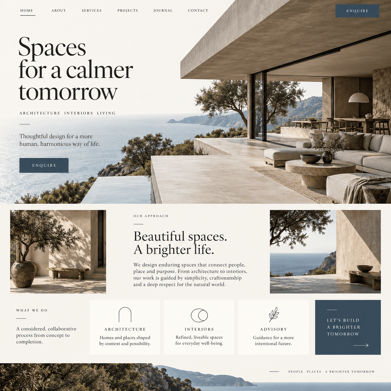 Illustrative website design example