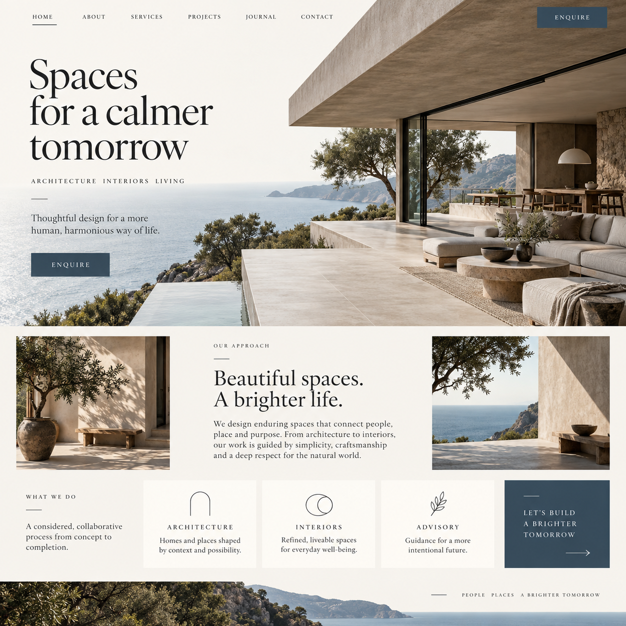 Illustrative website design example